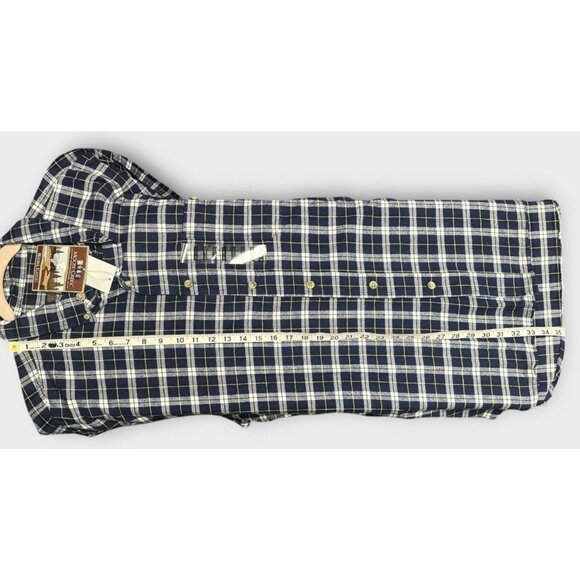NEW Moose Creek Mens Plaid Shirt Sz 2XL / XXL Long Sleeve Blue Western Cowboy - Picture 5 of 6